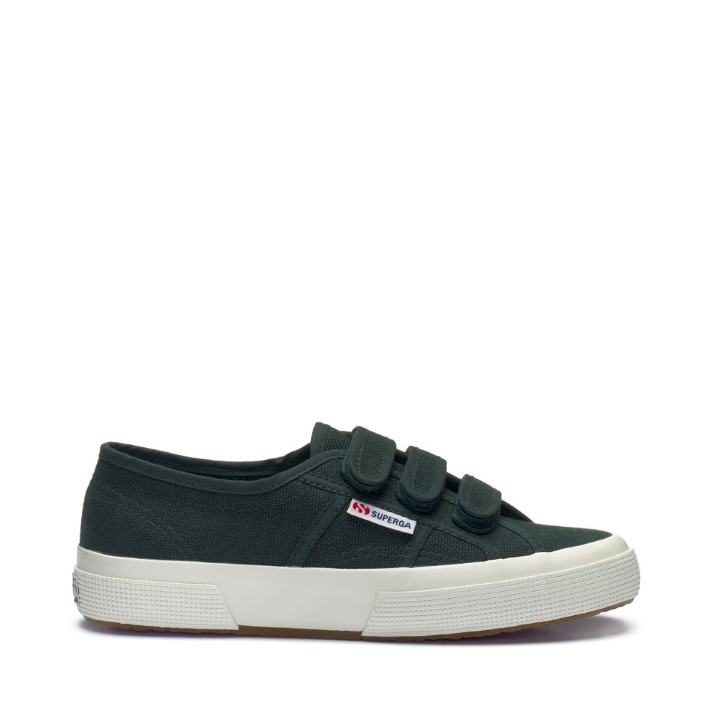 2750 Cotu 3 Strap Green Canvas Sneaker Superga Australia