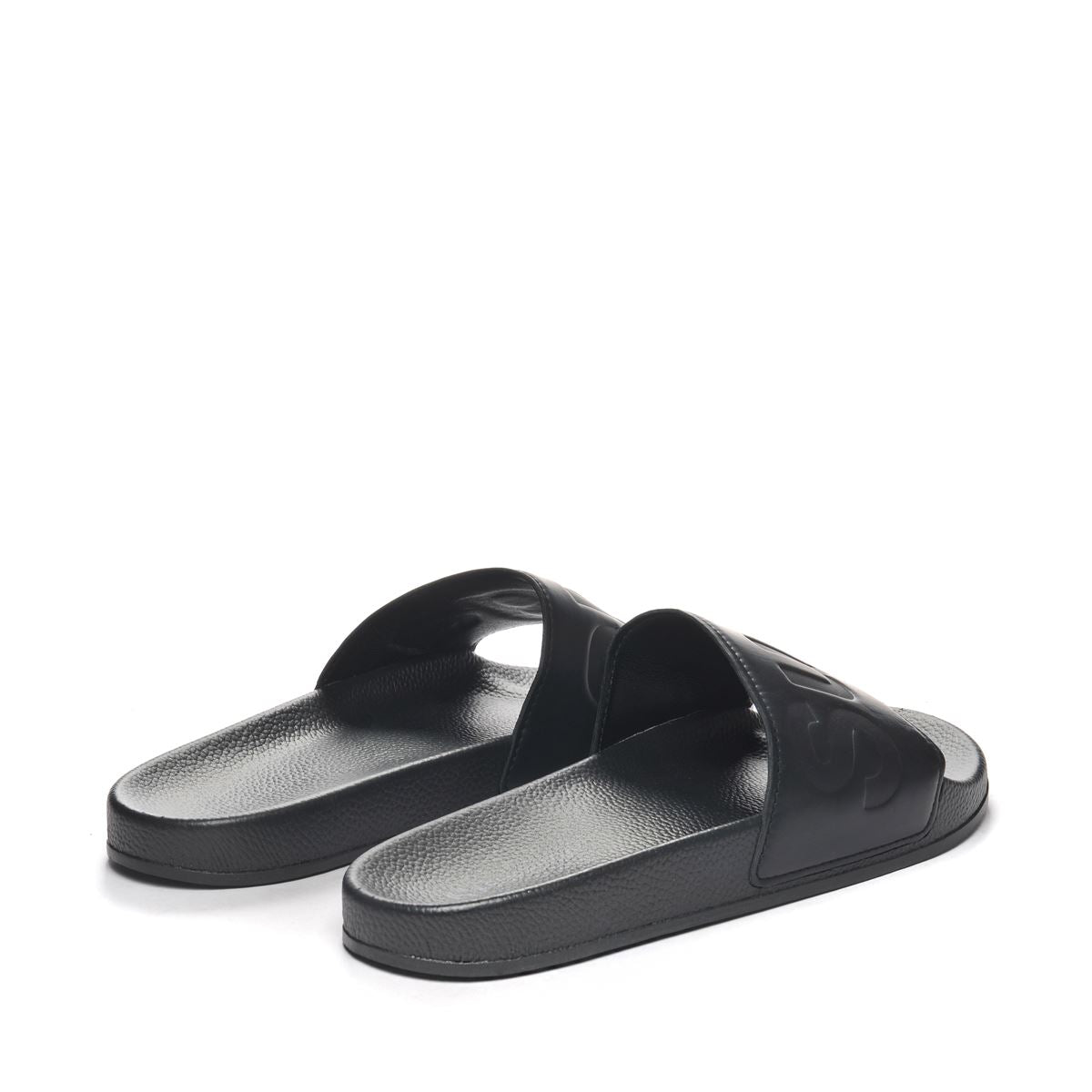 superga slides in black