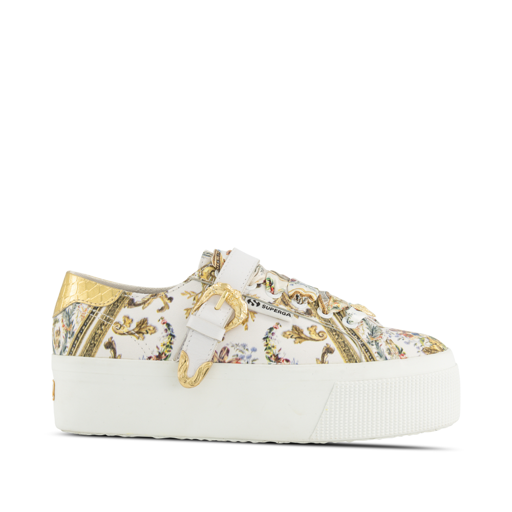 Superga platform gold best sale