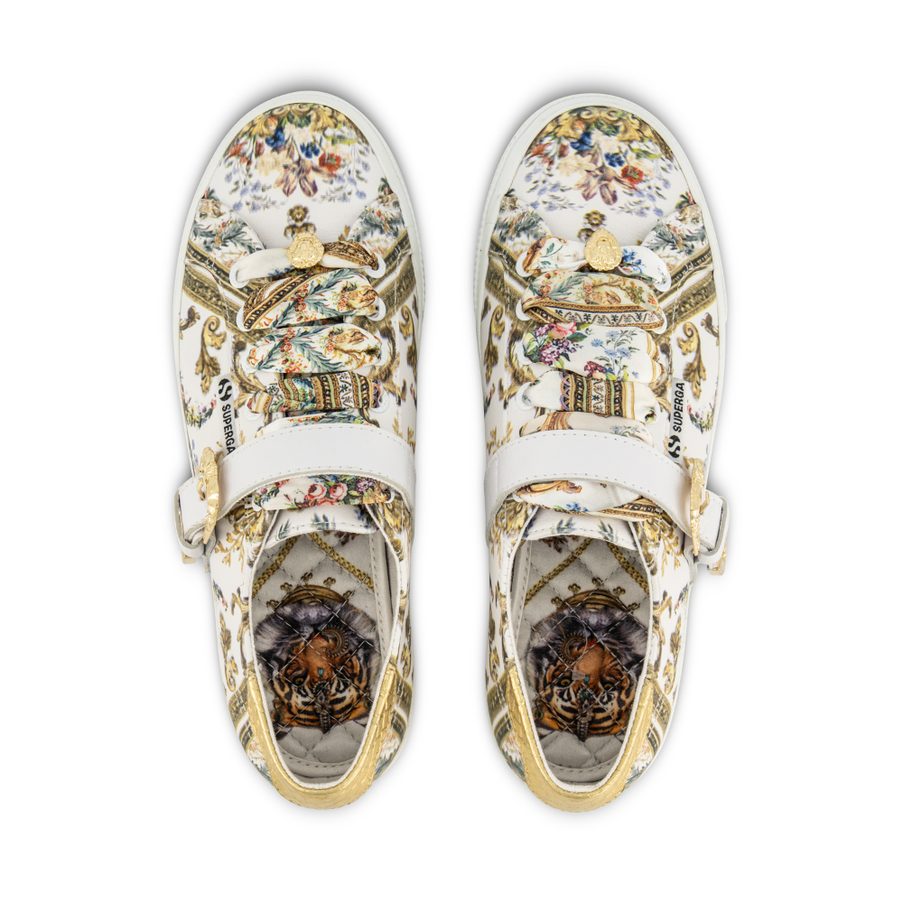 superga x camilla platform sneaker printed