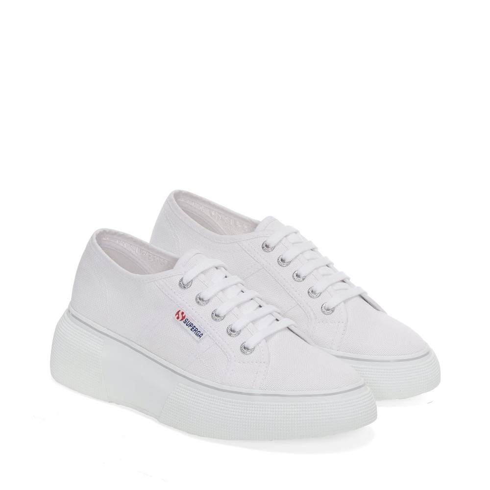 superga white platform sneaker