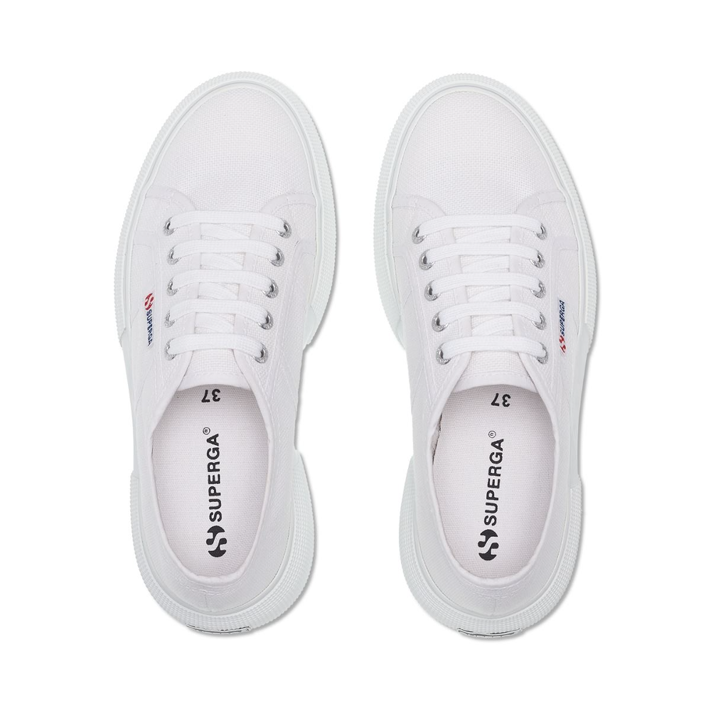 superga white platform sneaker