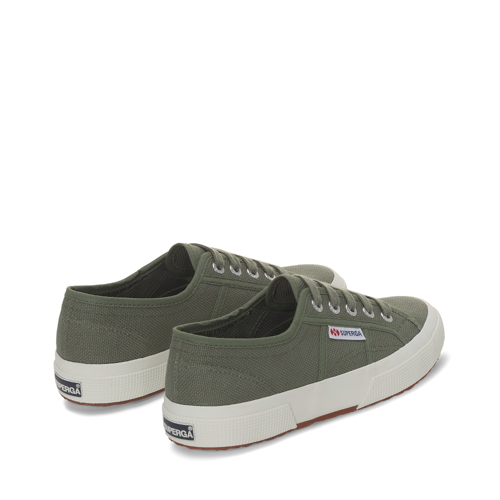 Superga green canvas shoe