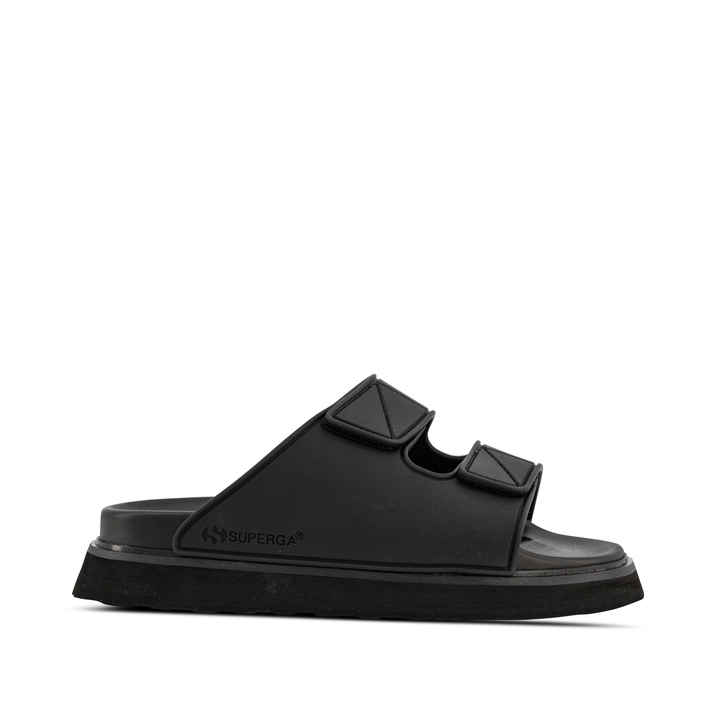 superga black slide