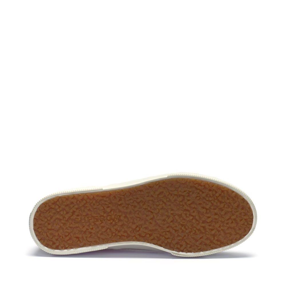 Superga beige canvas shoe with rubber sole
