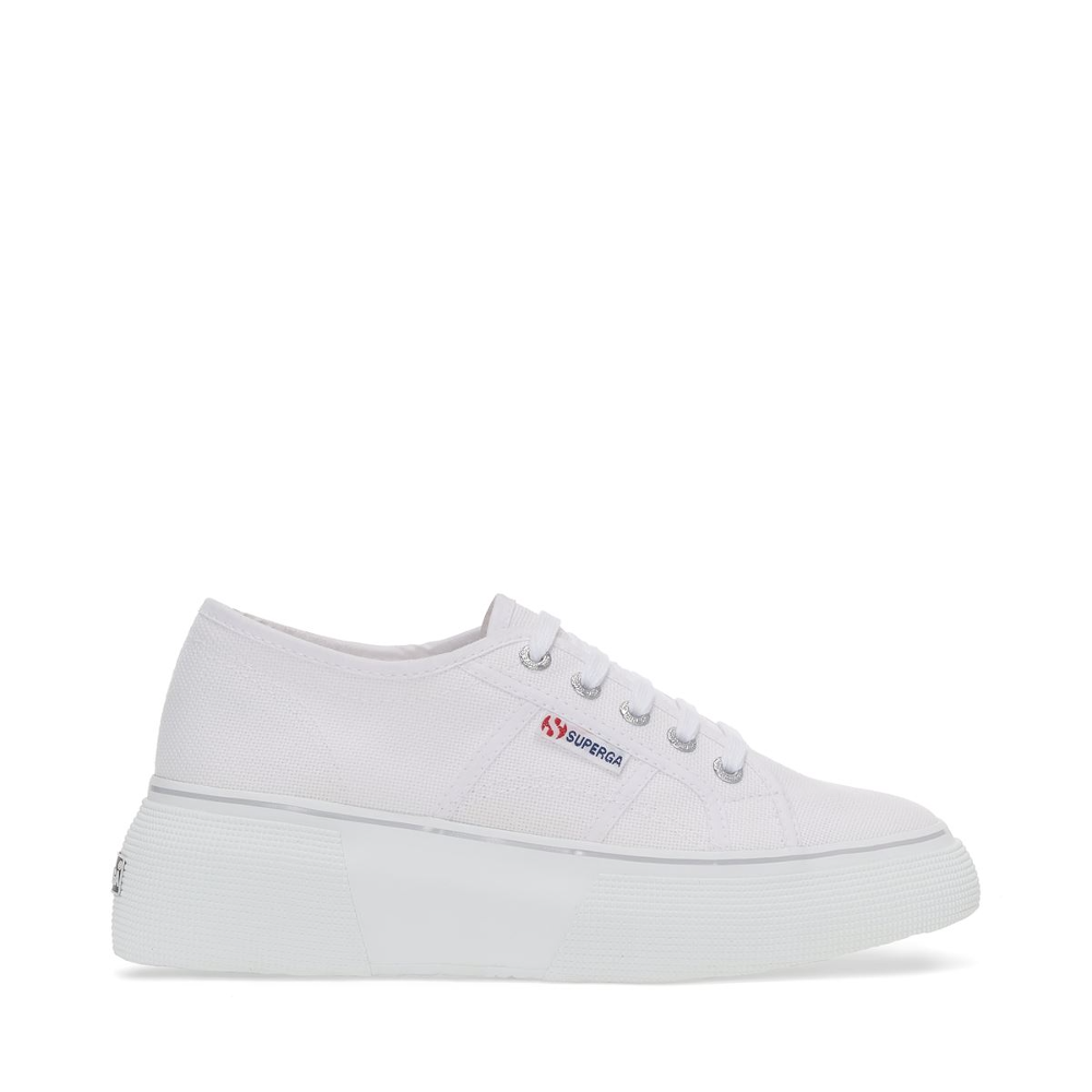 superga white platform sneaker