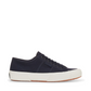 Superga blue canvas sneaker with rubber sole