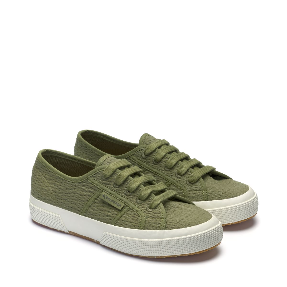 superga green shoe with rubber sole