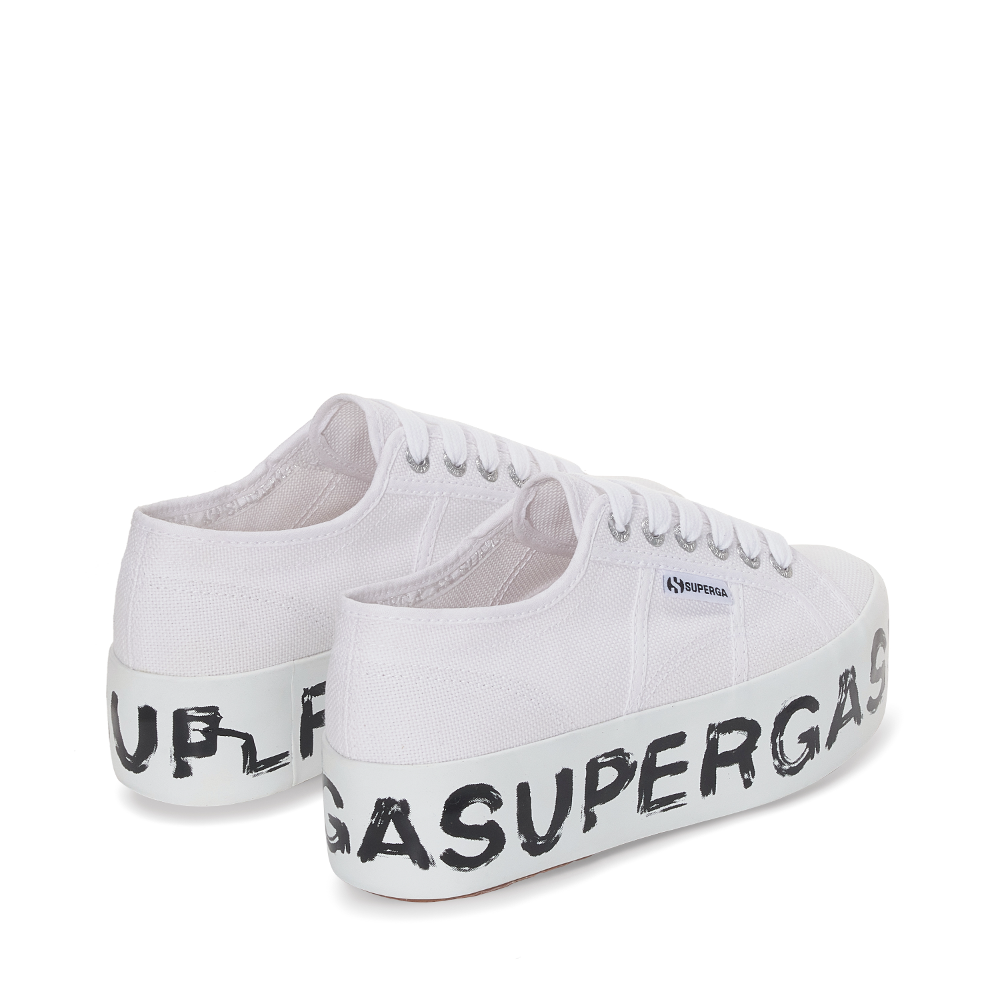 Superga white platform sneaker