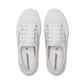 Superga white sneaker with glitter detail