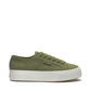Superga green shoe with rubber sole