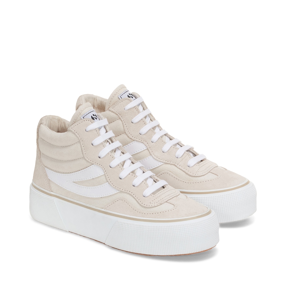 Superga platform 2025 white leather