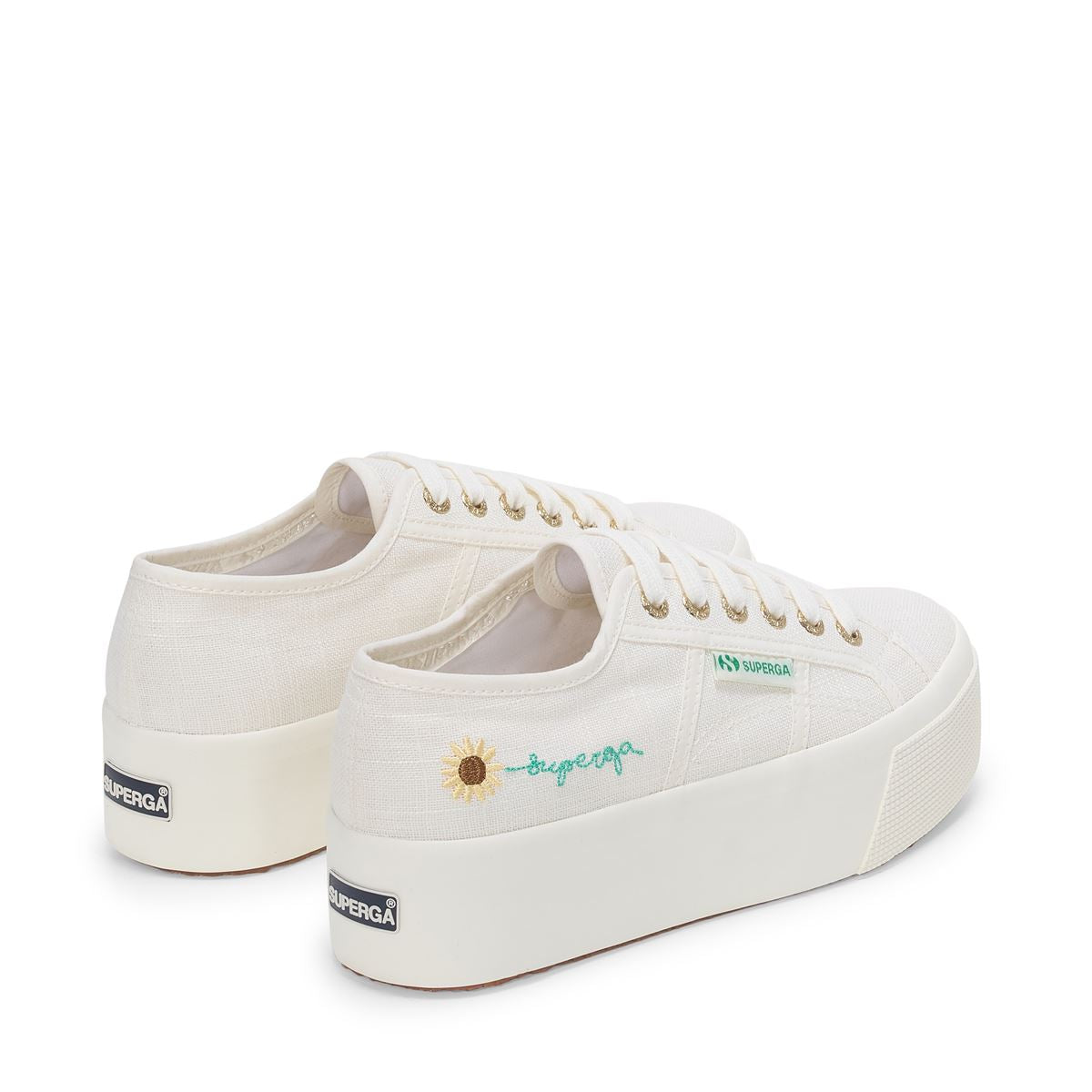2790 PLATFORM LINEN EMBROIDERY SUNFLOWER