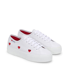 3740 PLATFORM HEARTS VEGAN MATERIAL LEGGERA
