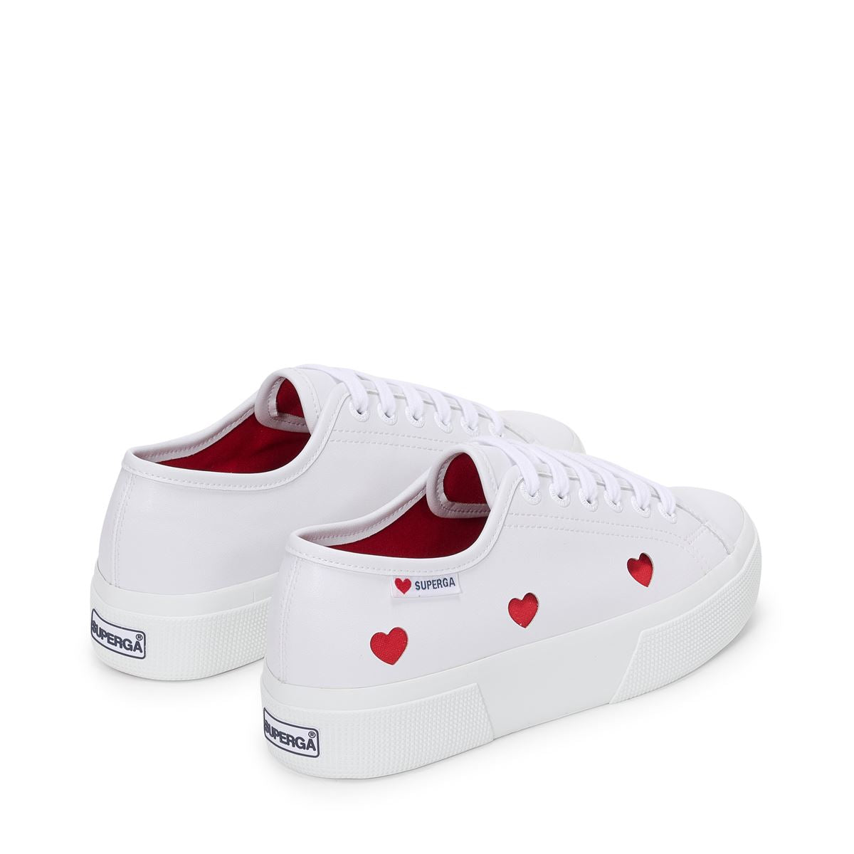 3740 PLATFORM HEARTS VEGAN MATERIAL LEGGERA