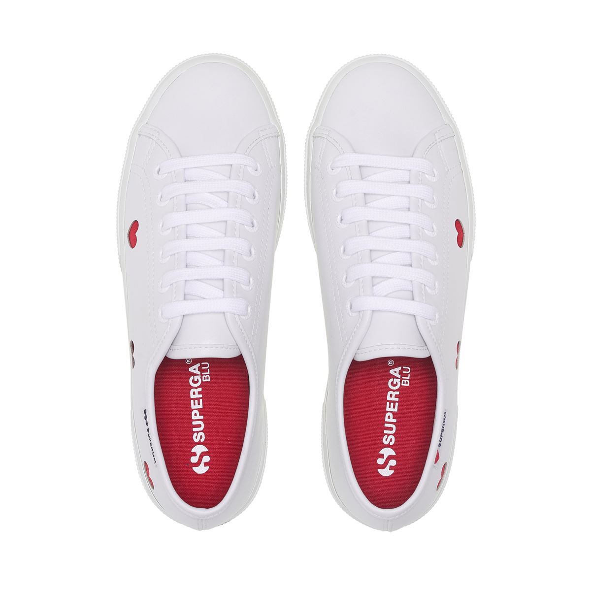 3740 PLATFORM HEARTS VEGAN MATERIAL LEGGERA