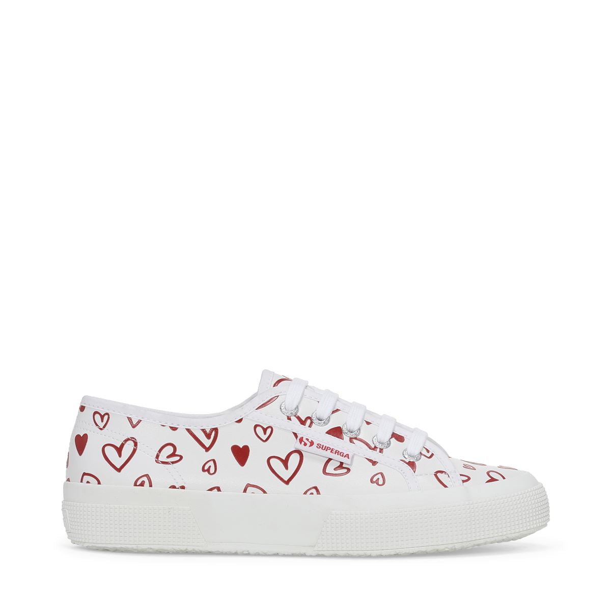 2750 FAUX-LEATHER CUTE HEARTS PRINT