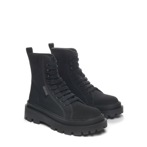 Superga alpina canvas boots in black