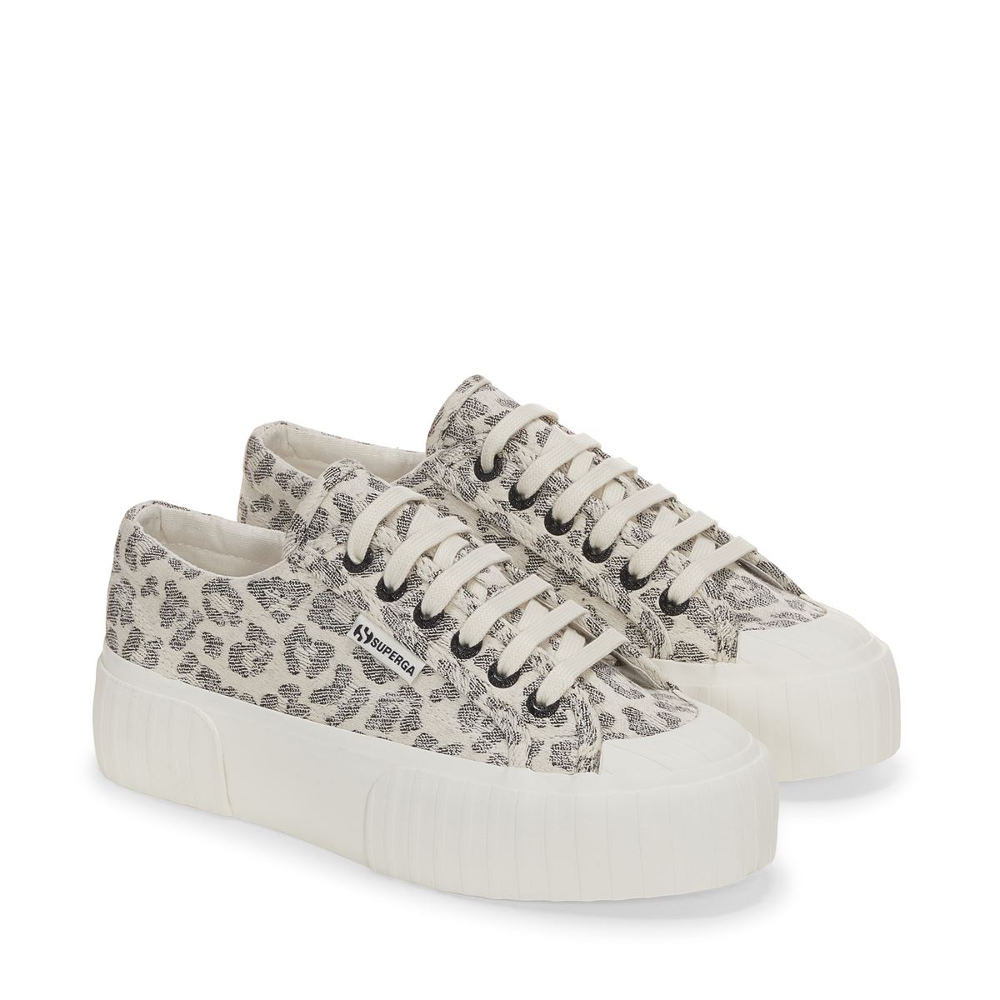 2631 STRIPE PLATFORM JACQUARD ANIMALIER Superga Australia