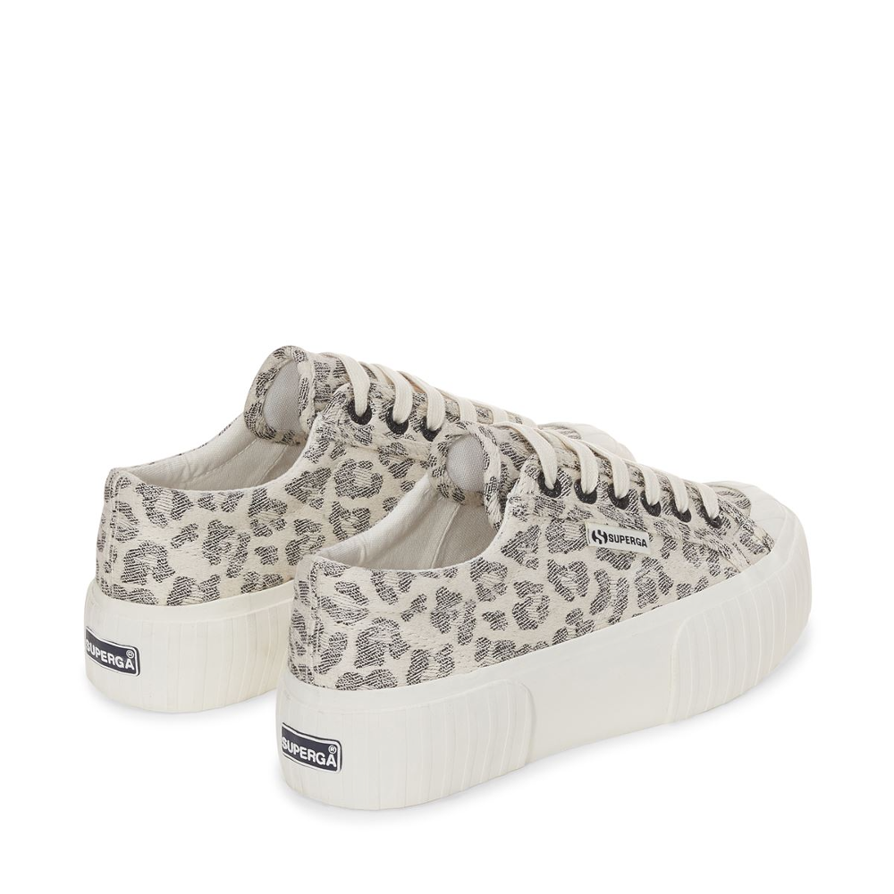 Superga leopard print platform sneaker