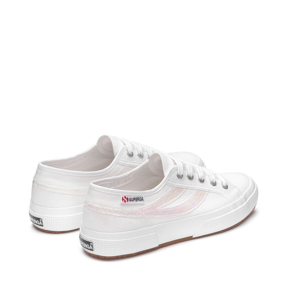 Superga white sneaker canvas side