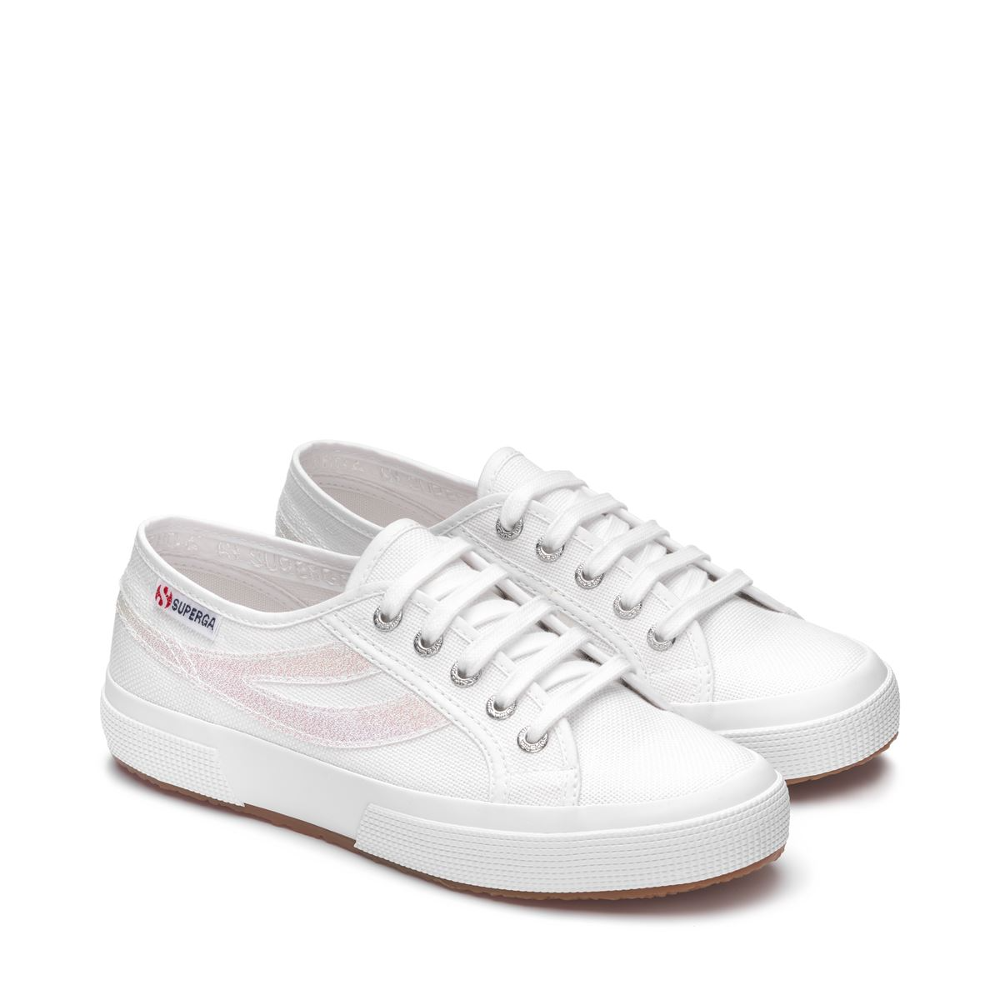 Superga white sneaker canvas side