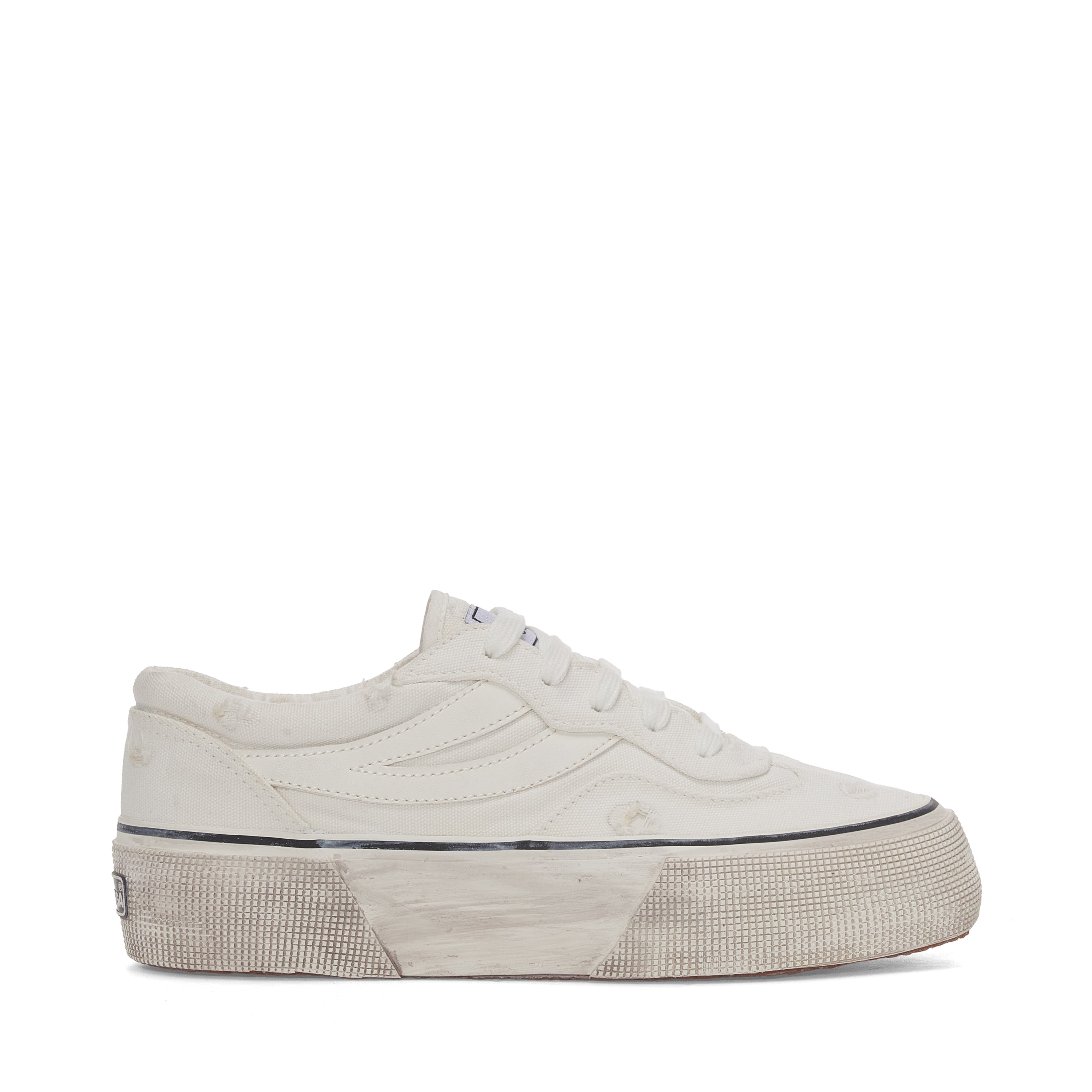 SUPERGA Revolley ウーマントレーナー Superga® Womens Avorio/blue/violet 2941 REVOLLEY REVERSE
