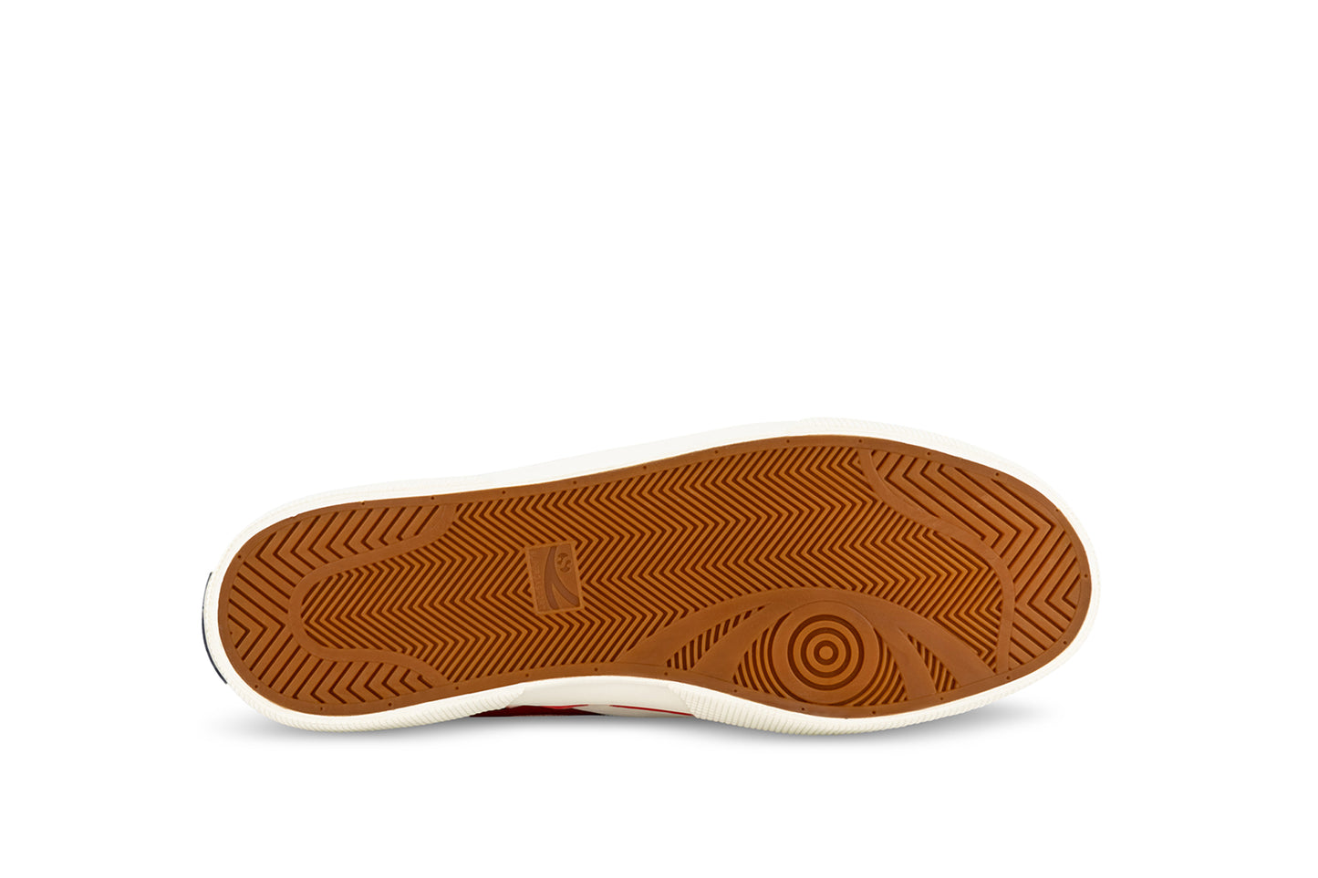 Superga rubber sole in brown